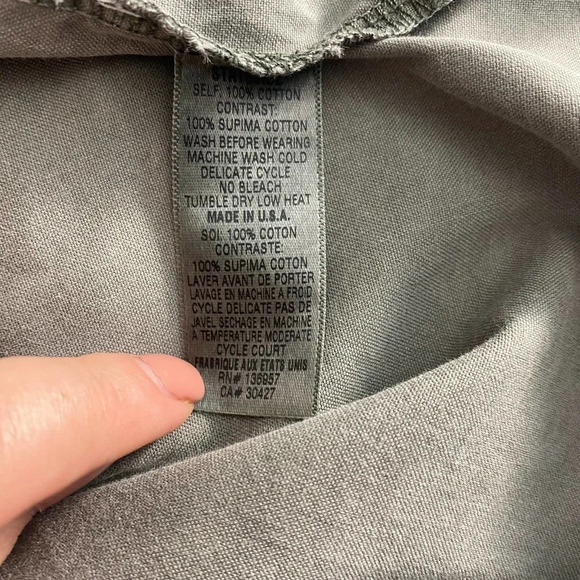 Stateside‎ Green Button-Down Supima Cotton Top - Picture 12 of 12